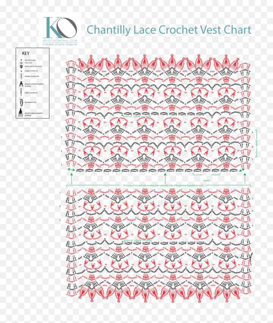 Be So Fine Chantilly Lace Crochet Vest Free Pattern - Horizontal Png,Lace Pattern Transparent