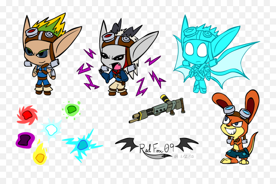 Jak And Daxter Chibis - Jak And Daxter Chibi Jak Png,Jak And Daxter Png