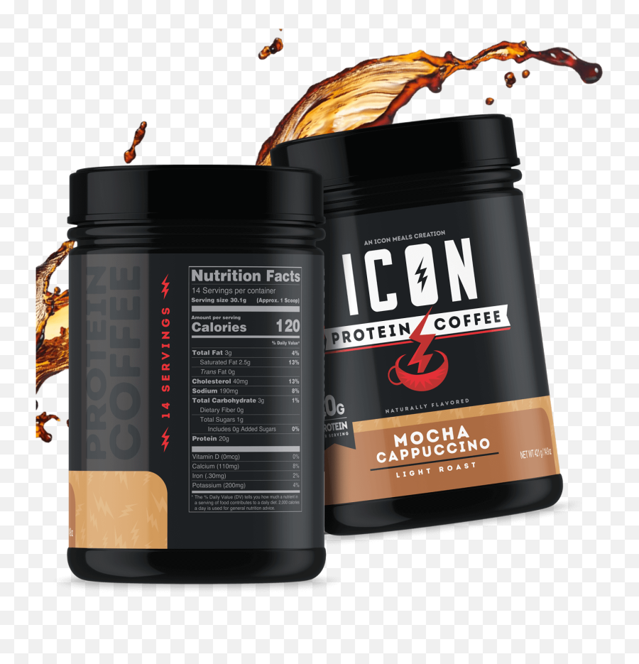 Icon Protein Coffee - Bodybuilding Supplement Png,Meal Icon