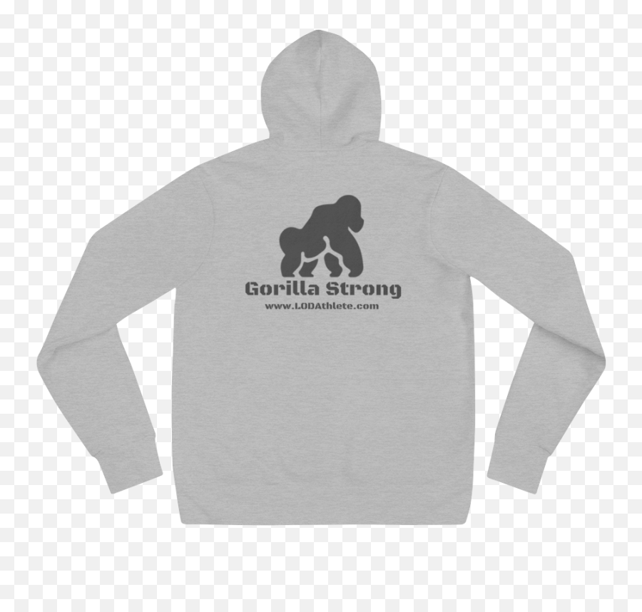 Gorilla Strong Hoodie U2014 Line Of Departure Athlete - Black Hoodie Back Png,Gorilla Transparent