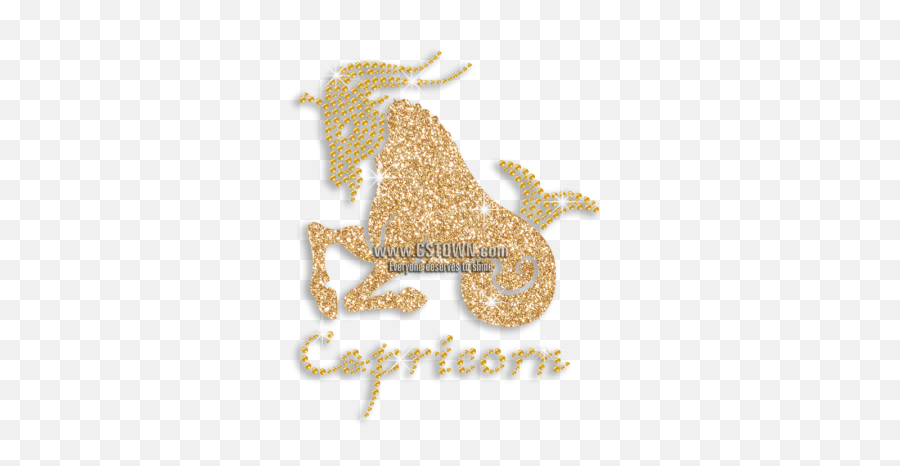 Capricorn Symbol Iron - Capricorn Symbol In Glitter Png,Capricorn Logo