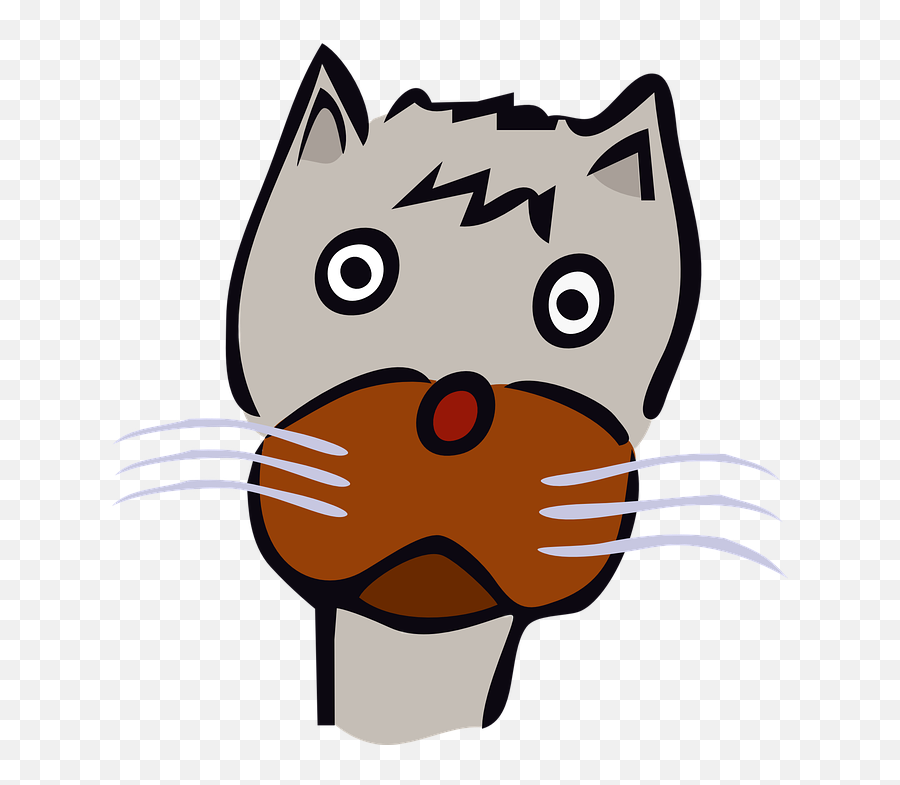 Cat Grey Sad - Clip Art Png,Sad Cat Png