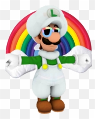 Gay Rights Luigi Weirdtendo Double Dose Edition V2 Wiki - Rainbow Hat png