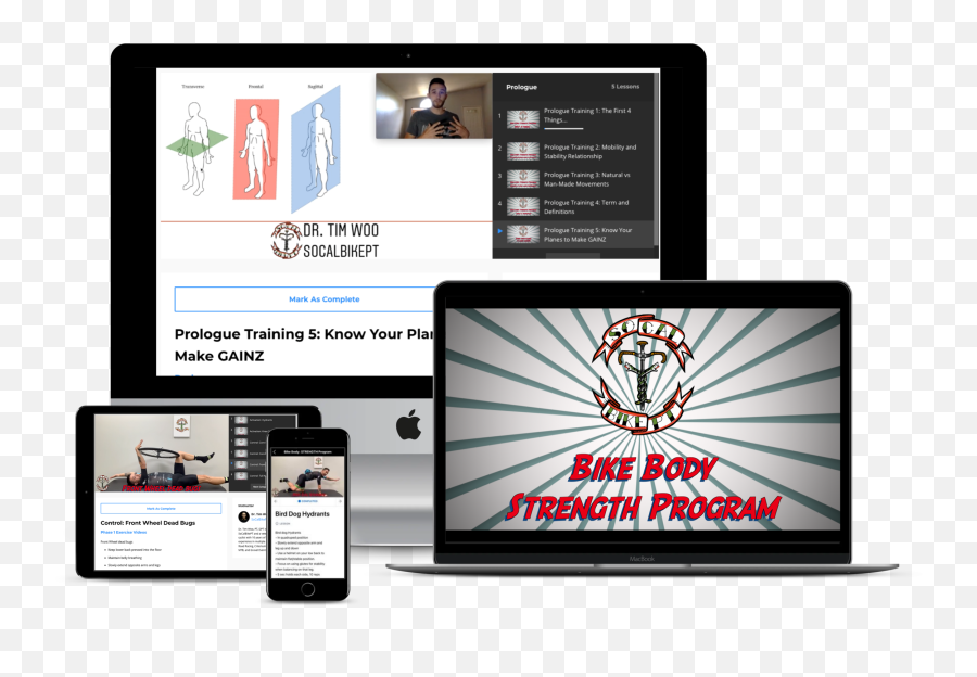 Bike Body Strength Program - Socalbikept Website Example On Desktop And Phone Png,Unlock Focus Icon Legion
