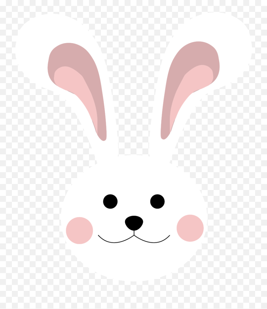 Onlinelabels Clip Art - Cute Bunny Head Bunny Face Cartoon Png,Kawaii Bunny Icon