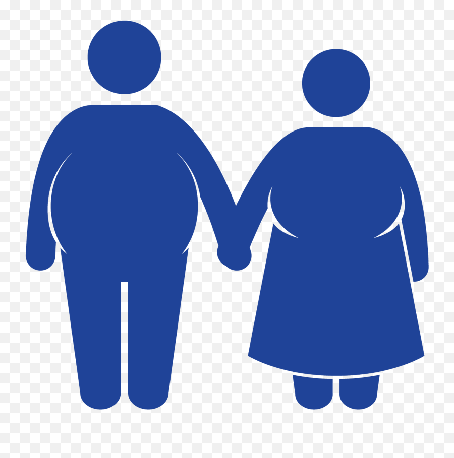 Bariatric Surgery - Obese Clipart Blue Png Download Full Holding Hands,Overweight Icon