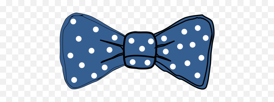 Bow Tie Blue With White Dots Png Svg Clip Art For Web - Transparent Background Bow Tie Clipart,Bow Tie Icon