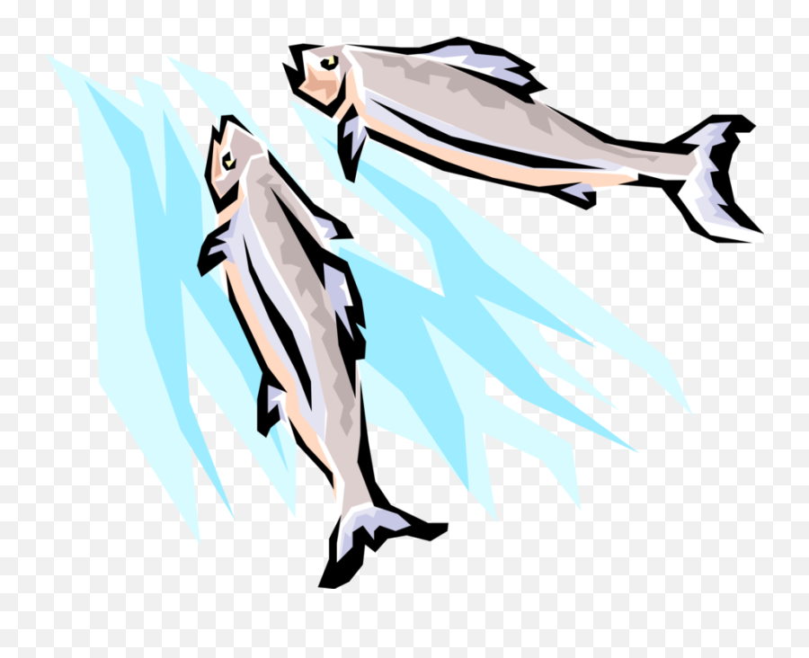 Spawning Salmon Fish Swimming Clipart - Fish Swimming Upstream Clip Art Png,Fish Swimming Png