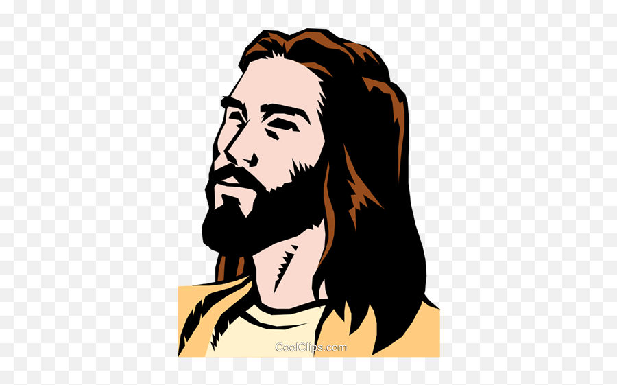 Jesus Christ Royalty Free Vector Clip Art Illustration - Jesus Christ Vector Logo Png,Jesus Christ Icon Images