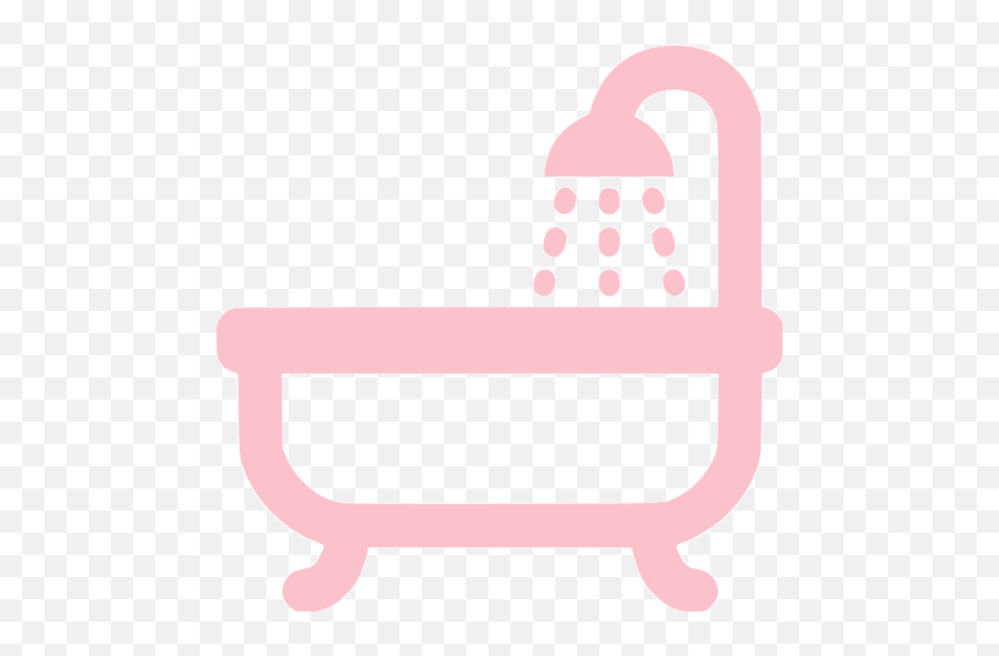 Pink Hot Tube Icon - Free Pink Accommodation Icons Tub Icon White Png,Accommodations Icon