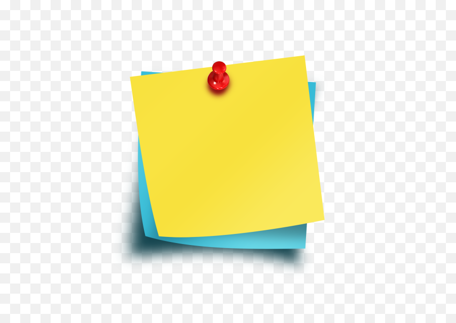 Sticky Notes With Thumbtack Psd - Clipart Sticky Note Png,Transparent Sticky Notes