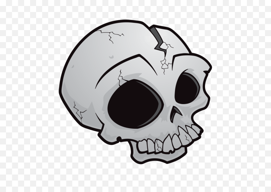 Download Hd Halloween Skull Vector Free - Cartoon Skull Transparent Background Png,Cartoon Skull Png