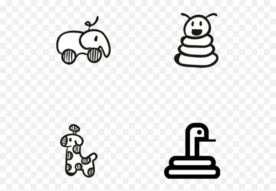 Hand Drawn Animal Doodle Icons - Icon Clipart Full Size Elephànt Toy Icon Png,Doodle Icon