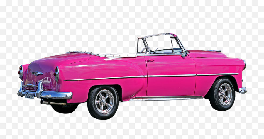 La Bella Americana Almendron Pink - Cuba Car Png,Pink Car Png