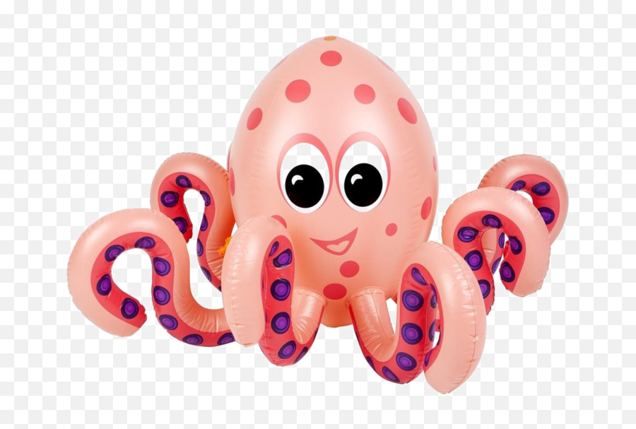 Octopus Free Clipart Hq - Sunny Life Transparent Cartoon Sunnylife Octopus Sprinkler Png,Tentacles Transparent Background