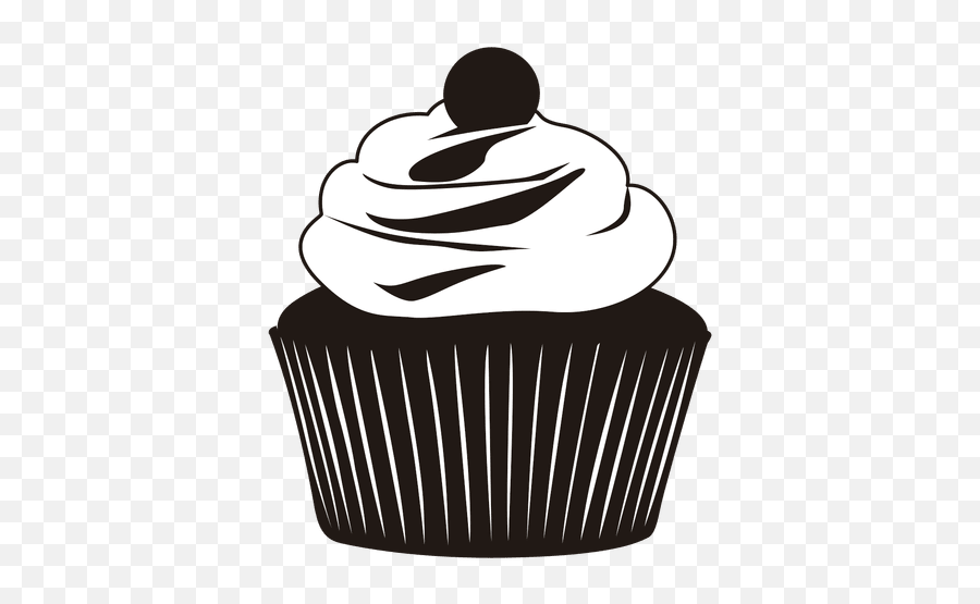Silhouette Of Cupcake Illustration - Transparent Png U0026 Svg Silhouette Cupcake Png,Baking Png