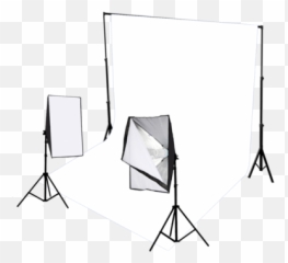 Softbox Studio Light Kit With Backdrop - Table png