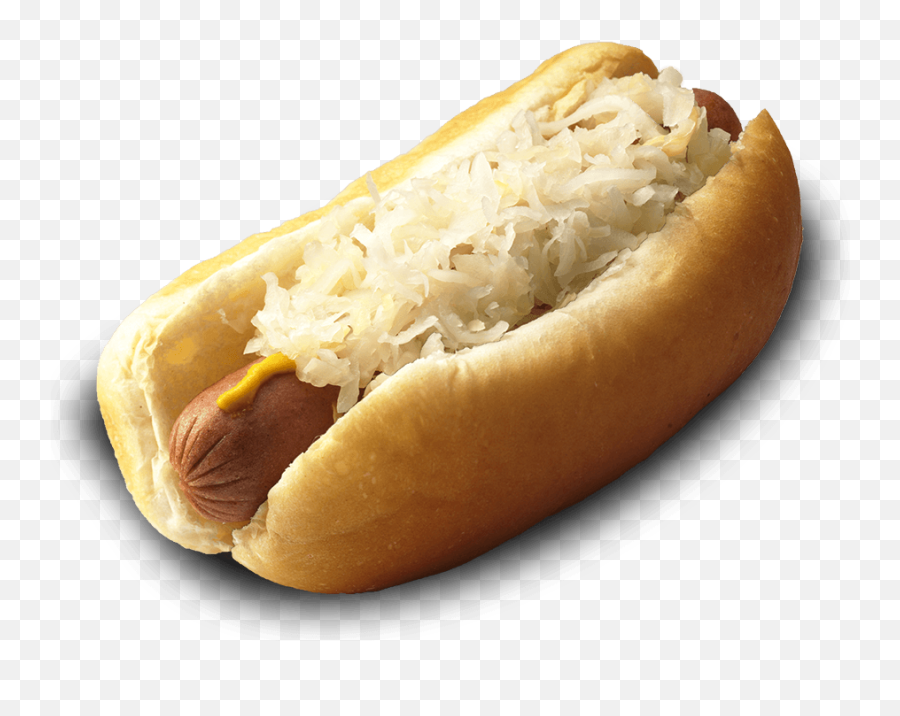 Hotdog Clipart Bratwurst Transparent Free - Hot Dog With Sauerkraut And Mustard Png,Hotdog Transparent