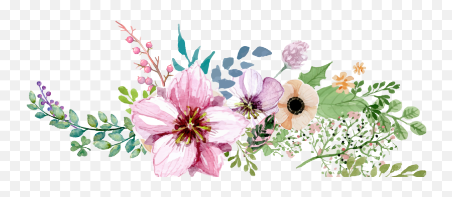 Wedding Flowers - Vector Flower Border Png,Wedding Flowers Png