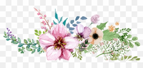 Wedding Flowers - Vector Border Png