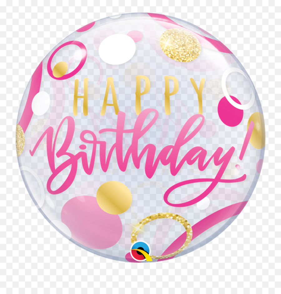 Happy Birthday Pink Bubble Balloon - Best Party Shop In Bristol Happy Birthday Adult Male Png,Birthday Girl Png