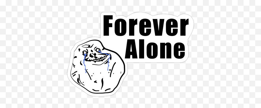 Popokino Forever Alone Popplio - Transparent Png Whatsapp Meme Stickers Png,Forever Alone Png
