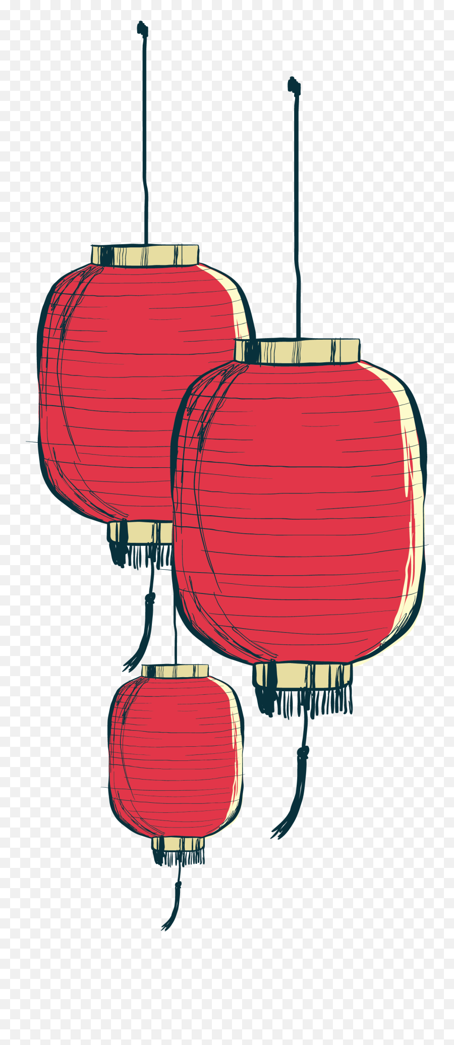 Painted Paper Chinese Hand Lantern - Chinese Lantern Png,Lantern Png