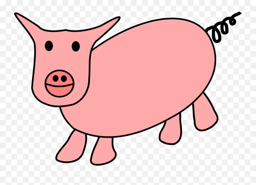 Pig Cartoon Png Svg Clip Art For Web - Download Clip Art Drawing,Cartoon Pig Png