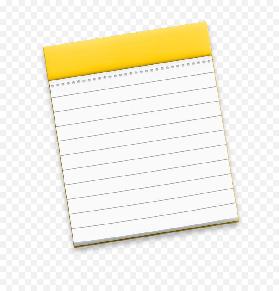 Download Hd Apple Notes Mac Logo 2018 - Apple Notes Icon Mac Notes Icon Png,Apple Logo 2018