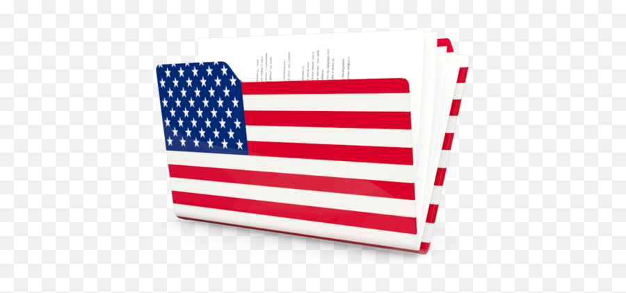 Folder Icon Illustration Of Flag United States America - America Folder Icon Png,Folder Icon Png