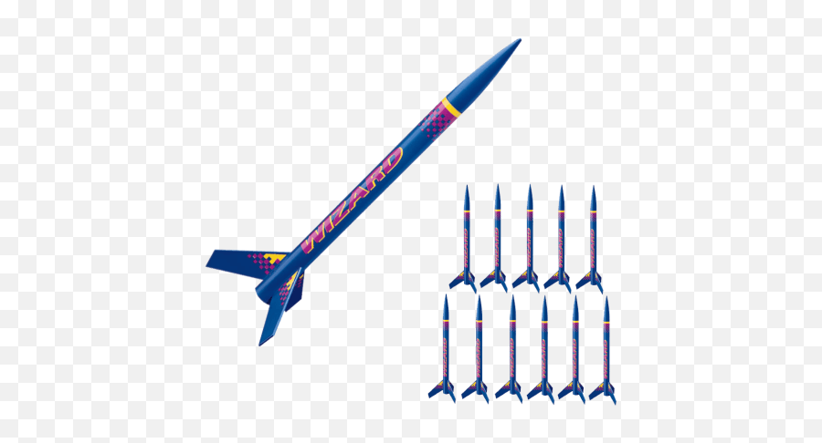 Wizard Bulk Pack Set Of 12 Rockets - Wizard Rocket Png,Transparent Rocket