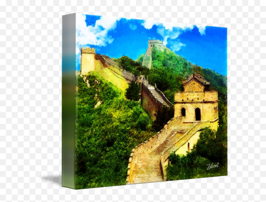 The Great Wall Of China By Miguel Angel Zaboni - Xuan Hoa Pagoda Png,Great Wall Of China Png