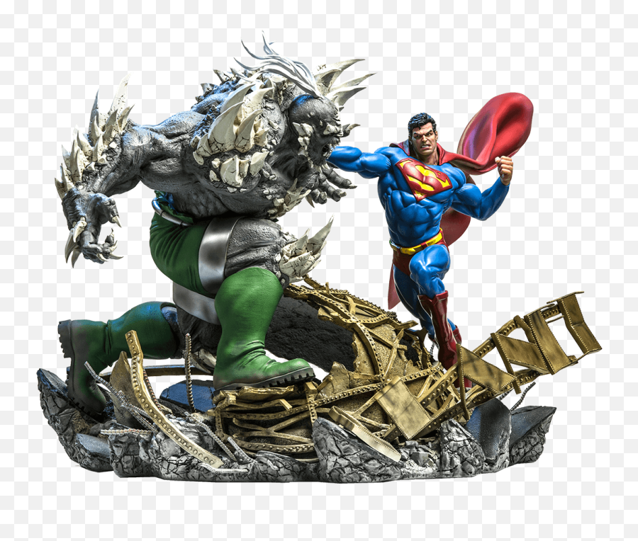 Marvel Statues - Superman E Darkseid Action Figure Png,Doomsday Png