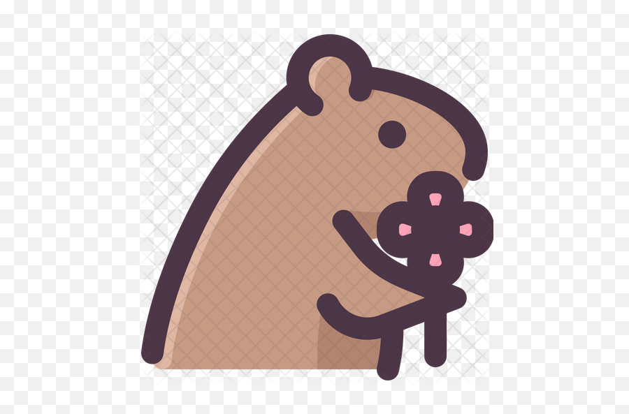 Groundhog Holding Flower Icon - Lotus Temple Png,Groundhog Png