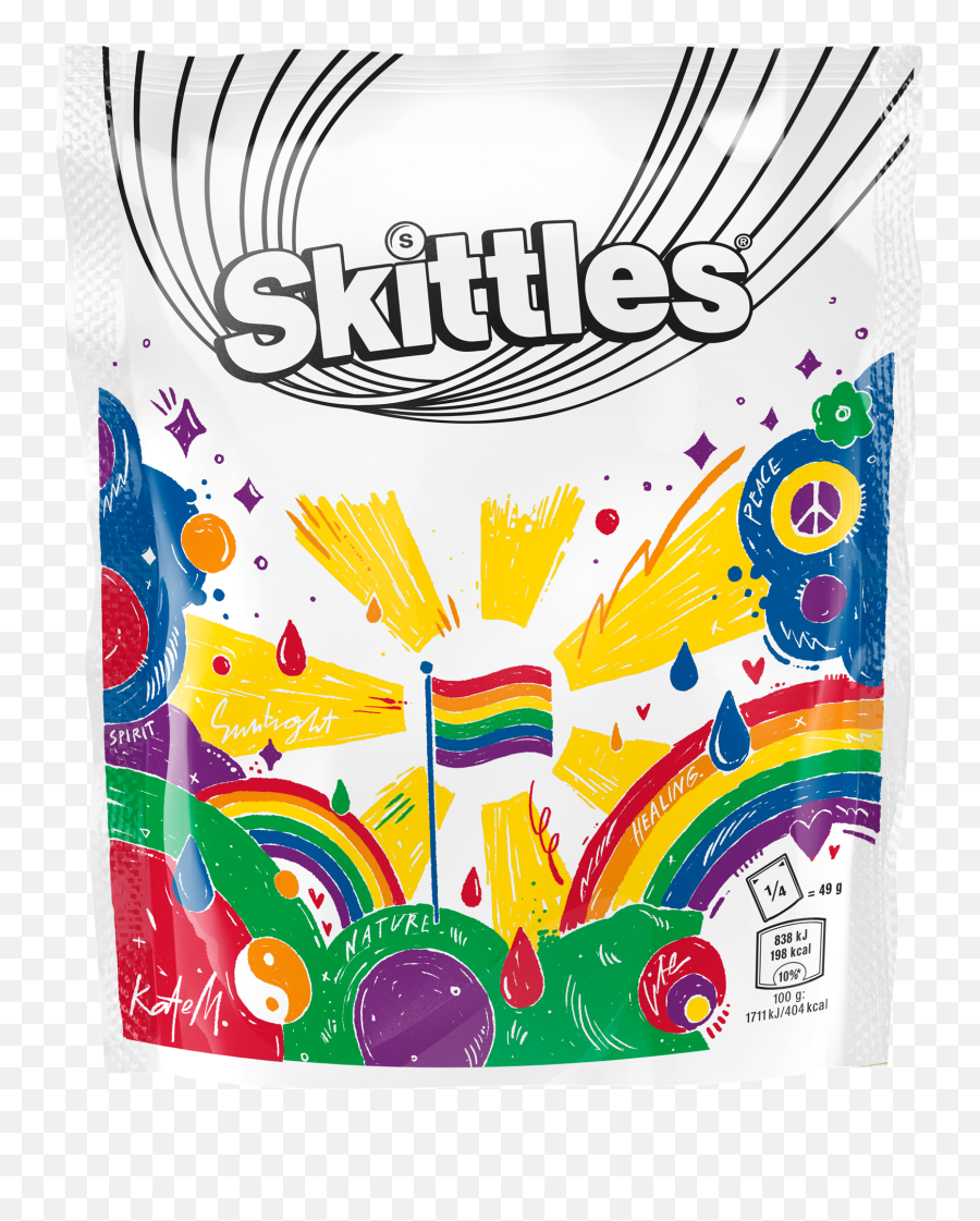 Skittles Teams Up With Artists - Skittles Pride 2019 Png,Skittles Logo
