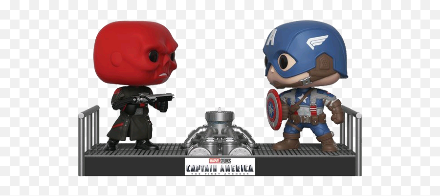 Marvel Studios 10th Anniversary - Captain America Vs Red Skull Movie Moments Pop Vinyl Figure Captain America Vs Red Skull Pop Png,Red Skull Png