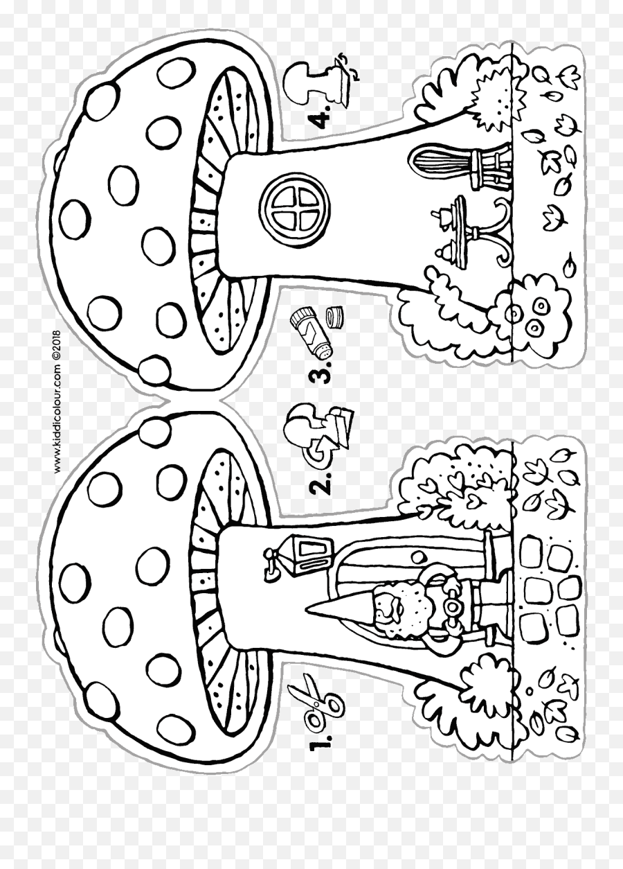 Make Your Own Toadstool - Kiddicolour Machine Png,Toadstool Png