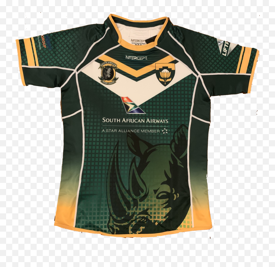 South Africa Rhinos Jersey Home - South African Rhinos Rugby League Png,Jersey Png