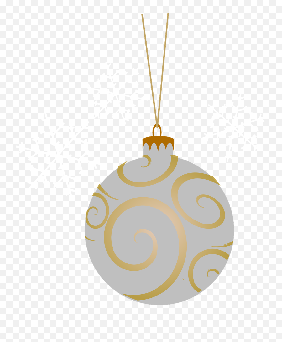 How To Draw A Christmas Ball Bauble - Silver Christmas Christmas Ornament Png,Christmas Ornament Transparent Background