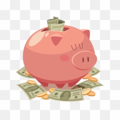 Png Bank - Piggy Bank Vector Png,Piggy Bank Transparent Background