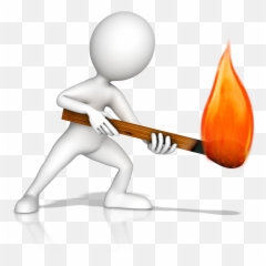 A Little Spark Can Start Big Fire Be The - 3d People Icon Fire png