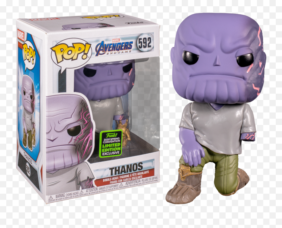 Thanos With Magnetic Arm Eccc 2020 - Funko Pop Thanos Endgame Png,Thanos Head Png
