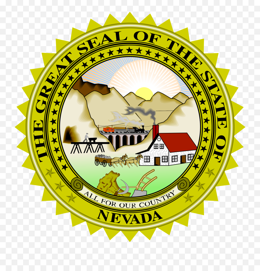 Nevada State Seal Png Svg Vector - Nevada State Seal,Nevada Png