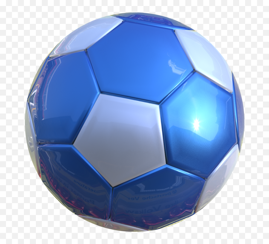 3d Soccer Ball Png - Blue Soccer Ball Transparent Background,Ball Transparent Background