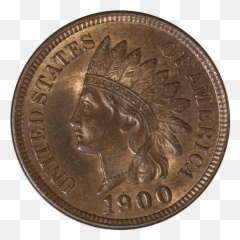 1891 Indian Head Penny - Coin Png,Pennies Png