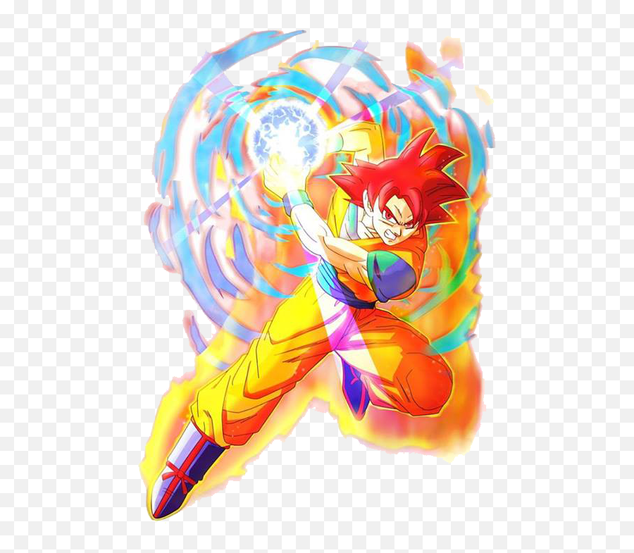 Download Hd Goku Super Sayayin Dios Png - Goku Ssj Dios Kamehameha,Dios Png