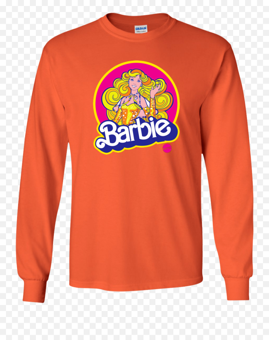 Doll Toy Long Sleeve T - Great Pumpkin T Shirt Png,Barbie Iron On Logo