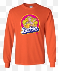 Doll Toy Long Sleeve T - Great Pumpkin T Shirt Png,Barbie Iron On Logo