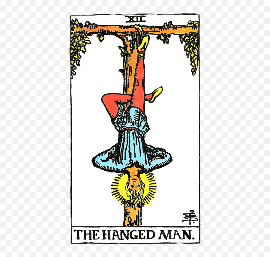 Tarot Card The Hanged Man Transparent - Hanged Man Tarot Card Png,Tarot Cards Png