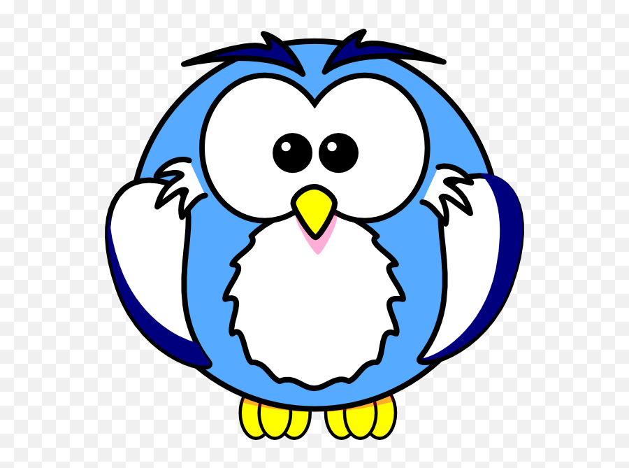 Download Hd Original Png Clip Art File Pale Blue Owl Svg - Owl Grey Clip Art,Cute Owl Png